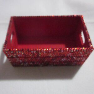 Red Bling Mini Storage Crate.